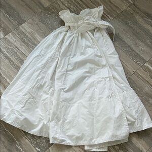 Shaina Mote Elegant White wrap A-Line Skirt with pockets size small